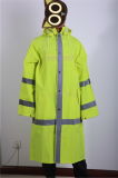 High Fluorecense PVC/Polyester/PVC Fire-Resistance Longcoat