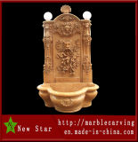 Hot Sale Stone Carving Wall Fountain for Decoration (NS-W003)
