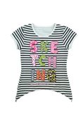 Cotton with Spandex Baby Girl T-Shirt in Short Sleeve (STG006)