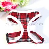Checked Fabric Dog Harness, Plaid Pet Harness