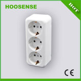 Good Switch Hoosense Electrical Appliance Manufacturing Triple Schuko Socket