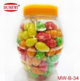 4.3G Halal Fruit Flavored Bomb Shaped Bubble Gum Jar Packing