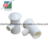 White Color Plastic Injection Moulding Parts for Water Pipe (ZH-PP-014)