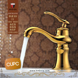 Gold Plating Single Handle Antique Faucets with Cupc Certified
