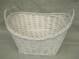 White Willow Storage Basket with Double Handles(SB031)