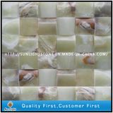 Green Onyx Stone Marble Mosaic Tile for Wall Decoration