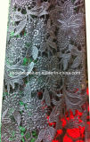 Fashion Design African French Lace Fabric for Dress Cl724-4 Ash