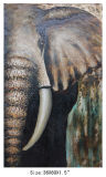 Handmade Wild Animal Elephant Decorative Oil Painting (LH-700600)