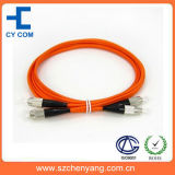 FC Upc Mm Duplex Fiber Optic Patch Cord Lszh / PVC Cable