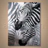 Zebra Oil Painting on Canvas