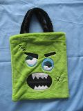 Green Halloween Plush Bag