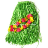 Grass Skirt and Flower Lei