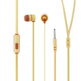 Yellow Best Earbuds Metal Earphones with Microphone