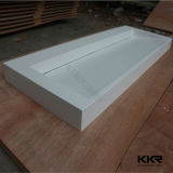 Kingkonree Modern White Acrylic Solid Surface Above Counter Sink