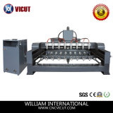Multi-Functional CNC Rotary 3D Woodworking Machinery Wood Router Vct-2512r-8h