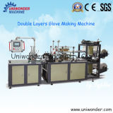 High Performancedouble Layers Disposable Plastic Glove Making Machinery