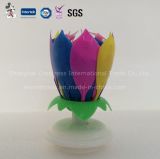 Colored Double Layer Music Blooming Candle