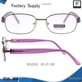 Classical New Design Full Rim Metal Eyewear for Female (PG15152)