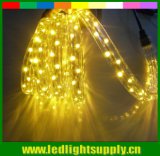 Waterproof IP65 3 Wires Flat Yellow LED Rope