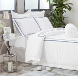Blue Grosgrain Border Comfoter Sets Hotel Bedding