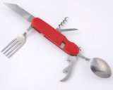 6 In1 Camping Stainless Steel Folding Multi-Spoon (cl2t-cbl03)