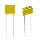 Lead Space 5mm Metallized Polyester Film Capacitor 100V 104j