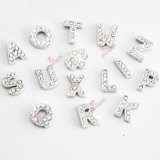 Wholesale 8mm White Color Slide Letters for DIY Jewellery