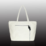Soft Leather Women Front Zip Handbag (FH316)