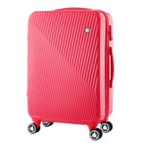 Red Fashion PC Travel Trolley Luggage Case