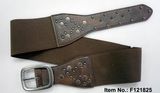 Brown Simple Weaving Belt with Aimali