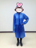 Adult Waterproof Plastic Lightweight PVC Raincoat with Hood