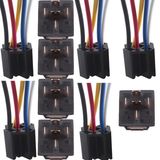 Car 12V 12 Volt DC 80A AMP Transparent Relay & Socket Spdt 5pin 5 Wire