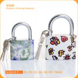 Cheap Hotsale Pattern Printing Iron Padlock