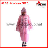 Long PEVA Raincoat for Women