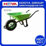 Colorful Thick Wheelbarrow with Single Tire, Trolley, Hurl Barrow (TL25760)
