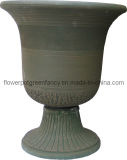 Fiber-Clay Vintage Urn Flower Pot (0850) (16