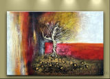 100% Handmade Canvas Art Abstract / Modern Tree Oil Painting (XD1-128)