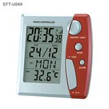 Radio Controlled Clock With LCD Calendar & Thermometer (EFT-U04X)