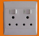 South Africa Double 16A Wall Switch Socket