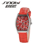 New Stainless Steel Watch (red band) (1137)