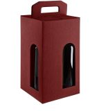 Accept Customized Design Corrugated Wine Paper Box with Handle