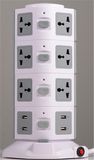 Overload Protection No Handle 8 USB 4 Layers Vertical Outlet with CE Cetificate (W4U8)