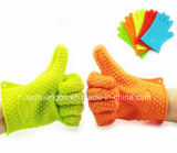 Microwave Oven Gloves with Silicone / Silicone Five Fingers Gloves (HC-040)