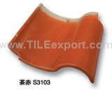 High Quality Clay Spanish Roofing Tiles (S3103)