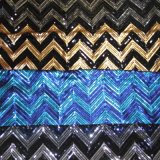 T/R Spandex Jersey Embroidery with 5mm All Over Sequin