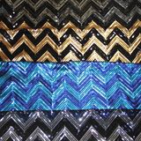 T/R Spandex Jersey Embroidery with 5mm All Over Sequin