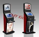 Dual Monitors Shopping Mall Self Service Payment Kiosk with Metal Keyboard