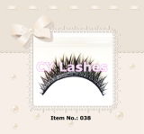 Hand Crafted False Eyelashes /Finely Crafted Lashes /Safe Material - Synthetic Fiber (038)