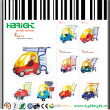 Plastic Shopping Cart Trolley with Baby Car for Kids Children
