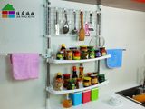 Jyxf 2-Tier Corner Spice Rack Bamboo Spice Rack Portable Kitchen Rack Jyc-020